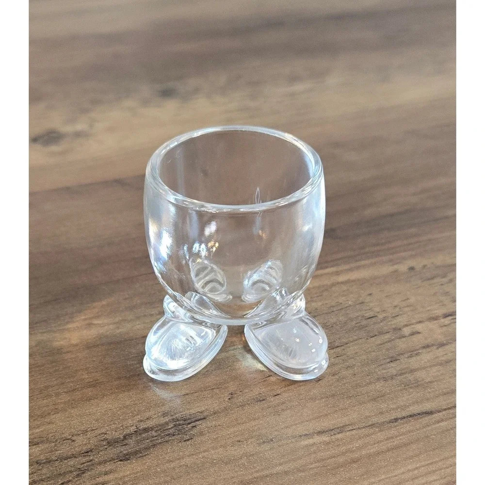 Vintage Arc France Footed Egg Cup- Smile! Cup